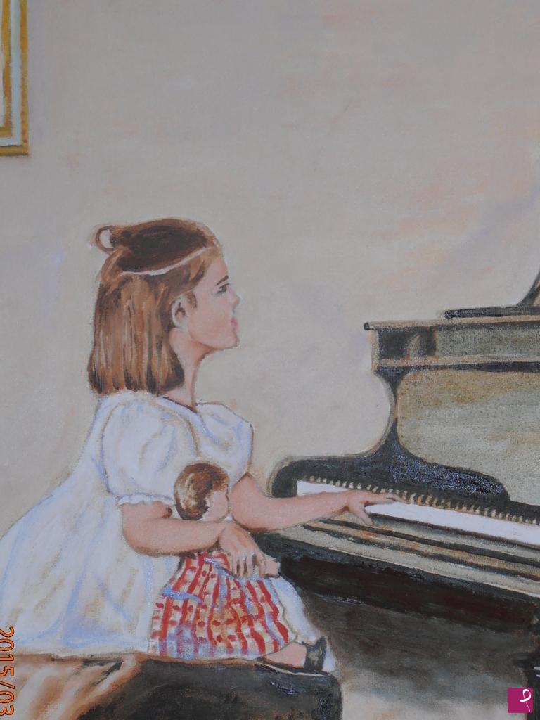 quadri in vendita online - la piccola pianista
