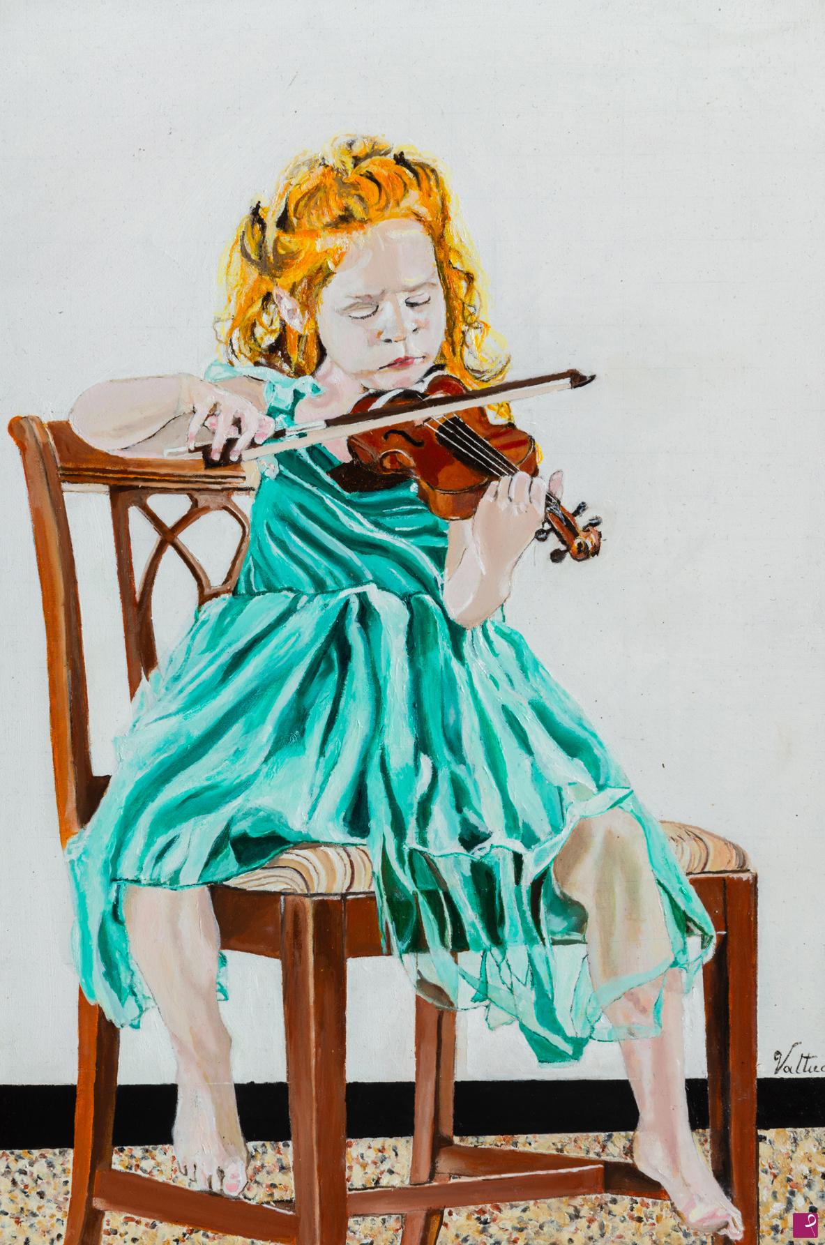 quadri in vendita online - La piccola violinista