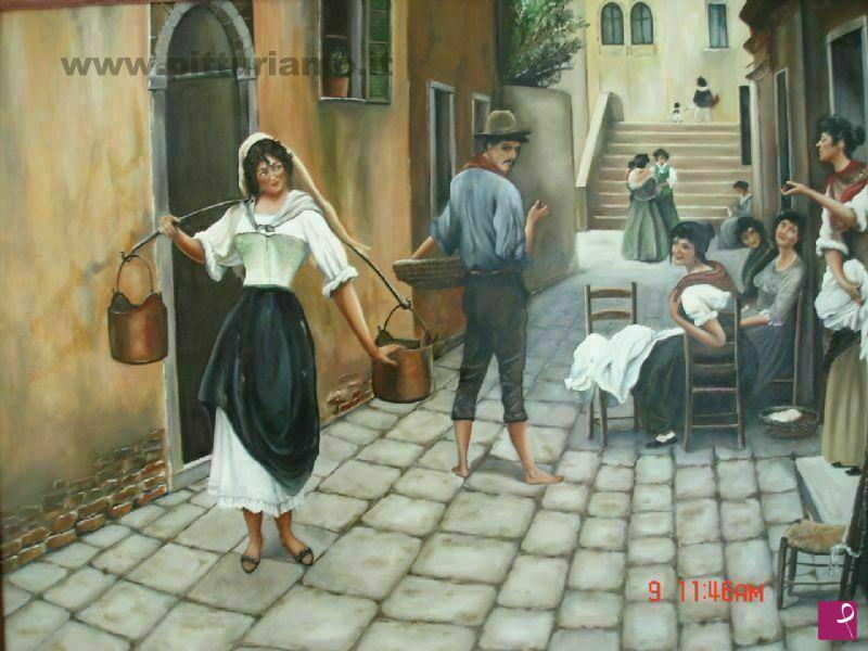 quadri in vendita online - la preda del giorno  omaggio all'artista Eugene de Blaas