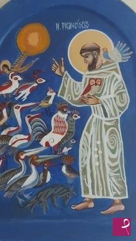 quadri in vendita online - La predica di San Francesco agli uccelli