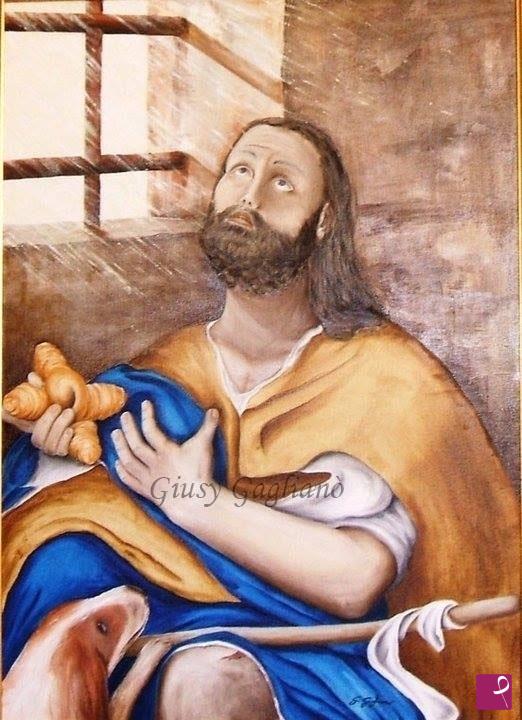 quadri in vendita online - "La preghiera di San Rocco"