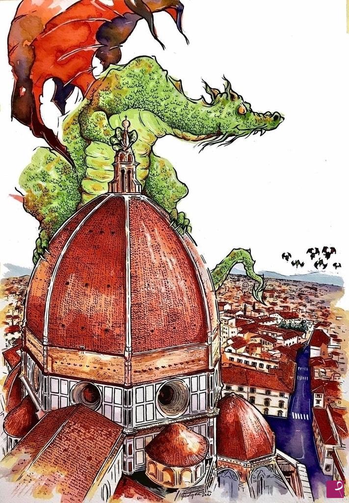 quadri in vendita online - “ La presa di Firenze “