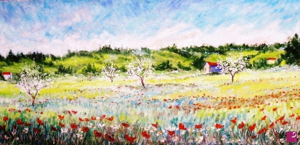 quadri in vendita online - LA PRIMAVERA VESTE IL SUO MANTO 