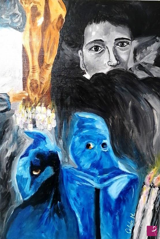 quadri in vendita online - La processione dei misteri a Trapani - 