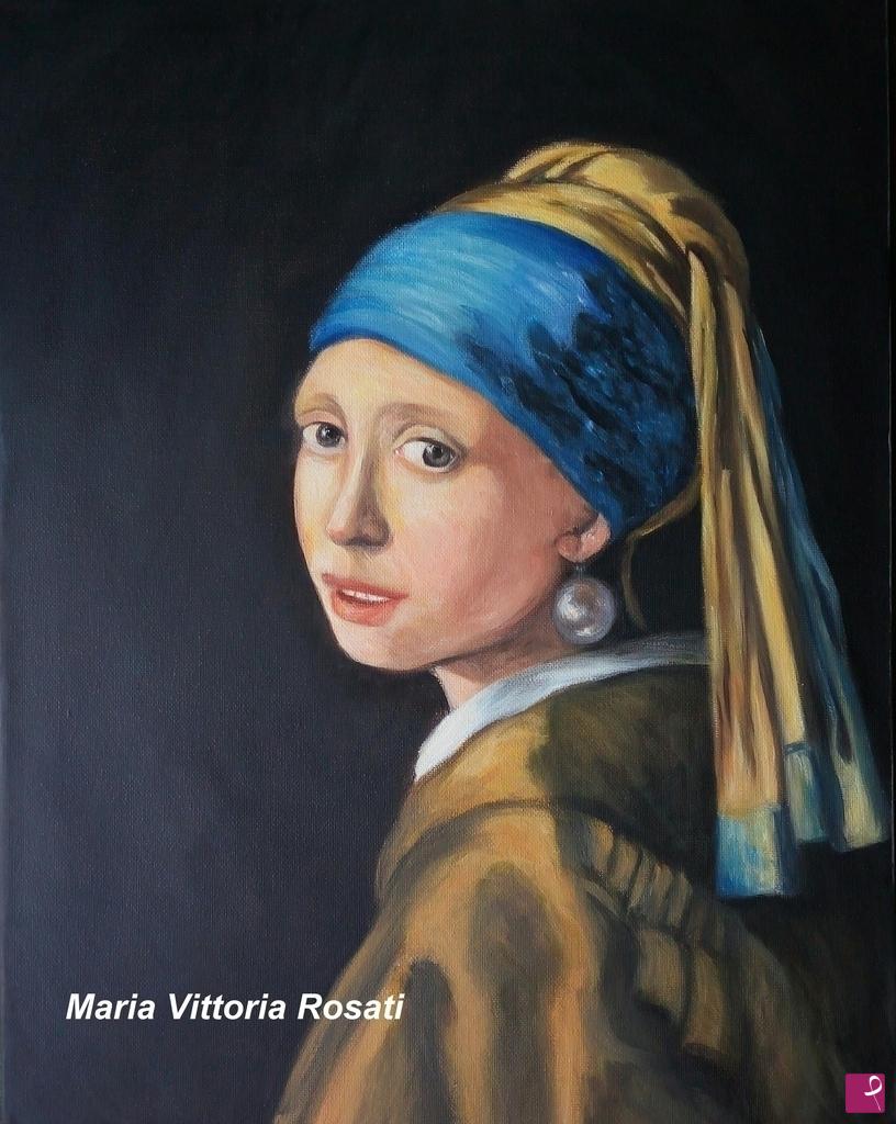 quadri in vendita online - la ragazza con l'orecchino di perla (Vermeer)