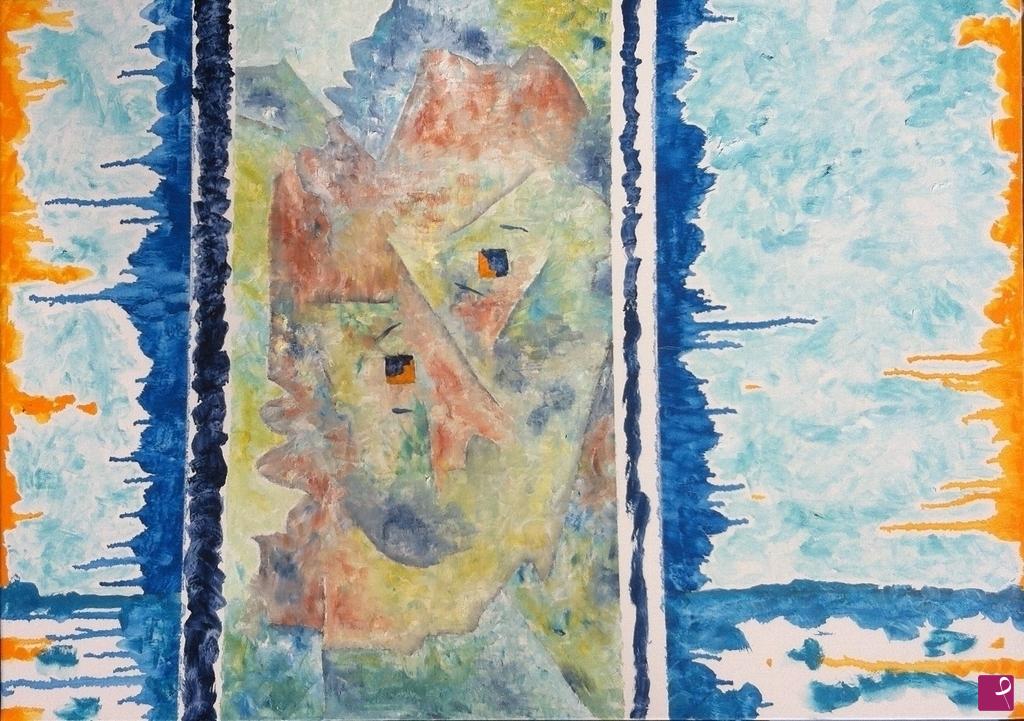 quadri in vendita online - La Ragazza (con occhi da mosaico) #2
