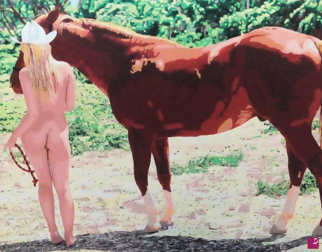quadri in vendita online - La ragazza e il cavallo