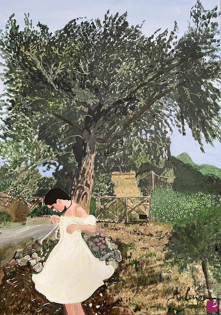 quadri in vendita online - La ragazza fru fru