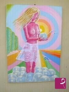 quadri in vendita online - La Ragazza Rosa che offre le perle al sole