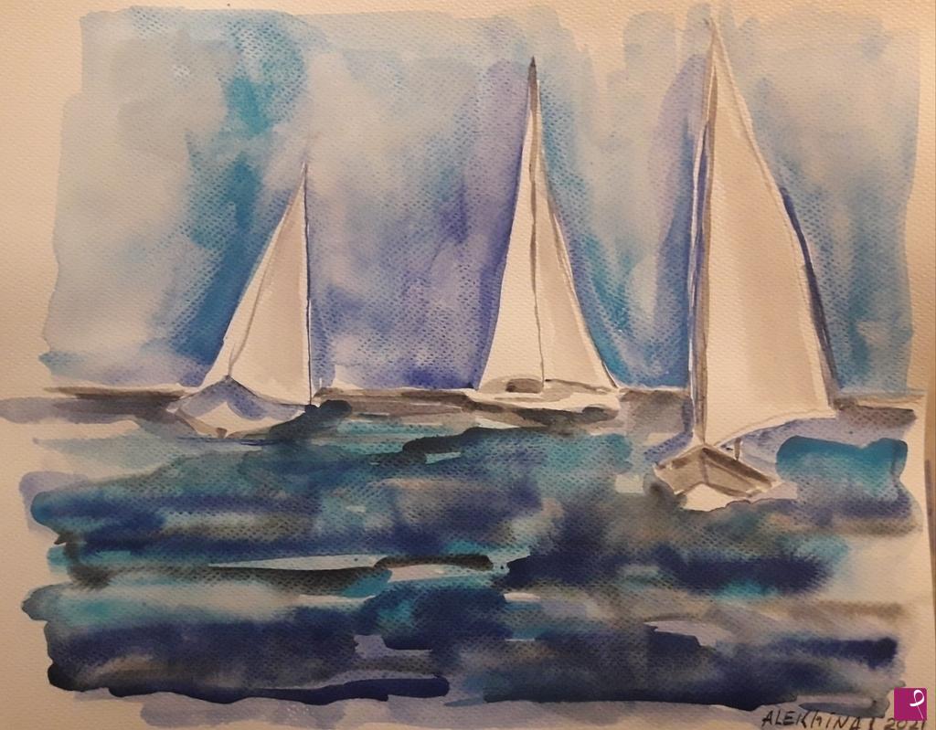 quadri in vendita online - La regata