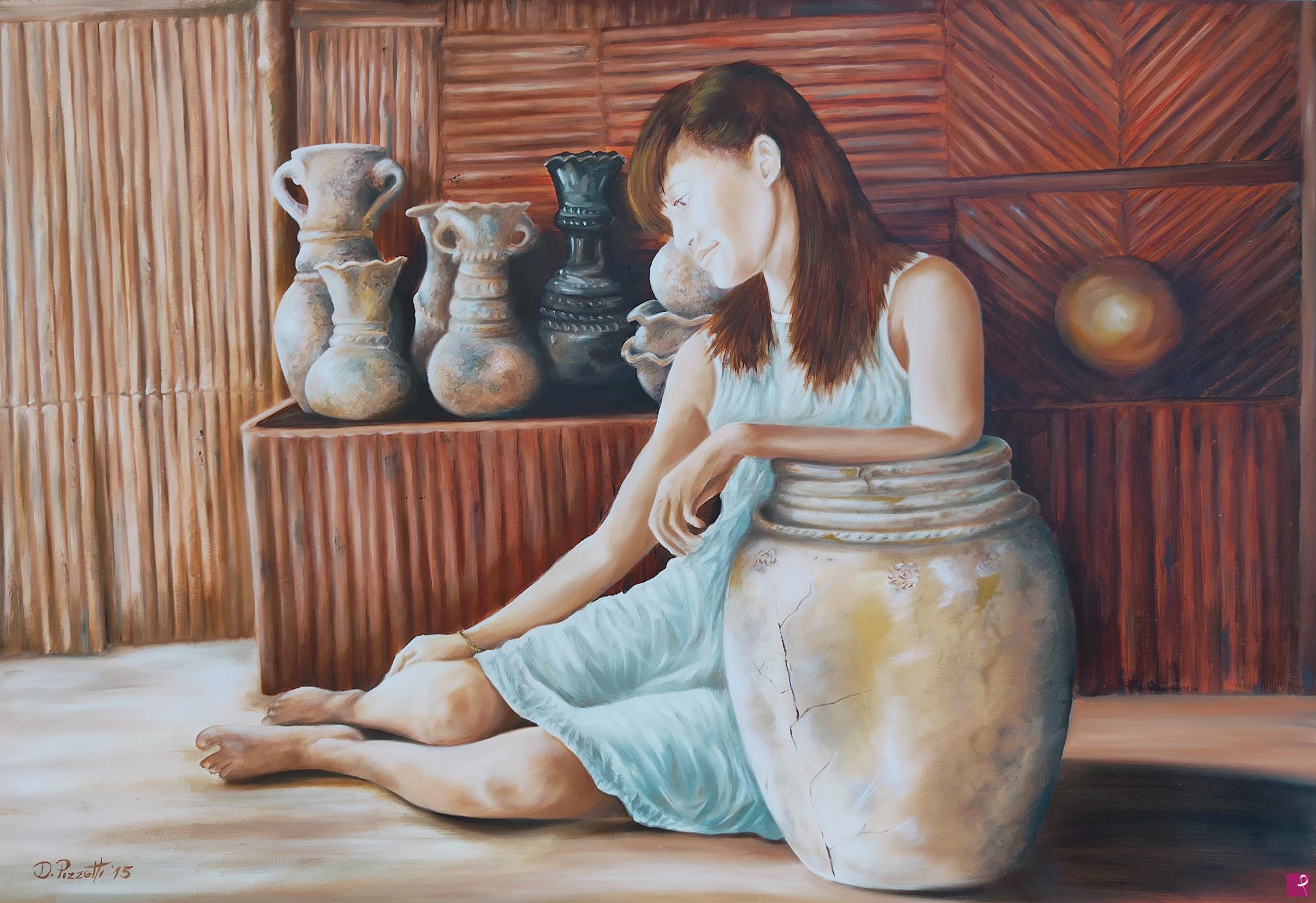 quadri in vendita online - La Restauratrice (2015)