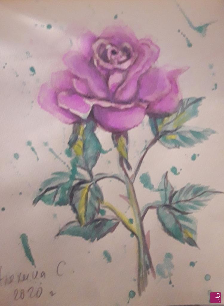 quadri in vendita online - La rosa bella