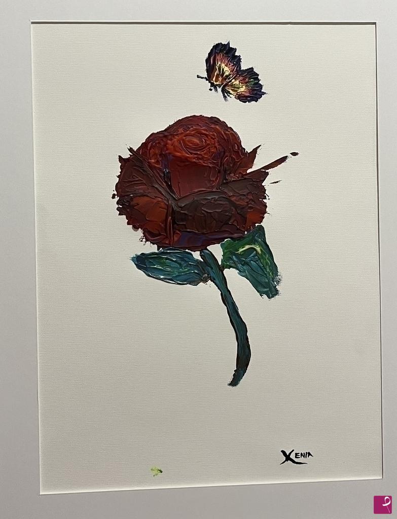 quadri in vendita online - La Rosa e Farfallina 