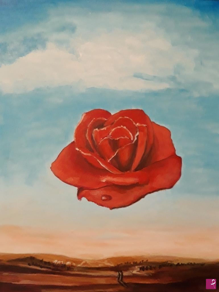 quadri in vendita online - La rosa meditativa