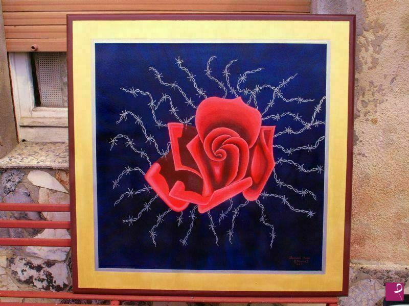 quadri in vendita online - la rosa scarlatta
