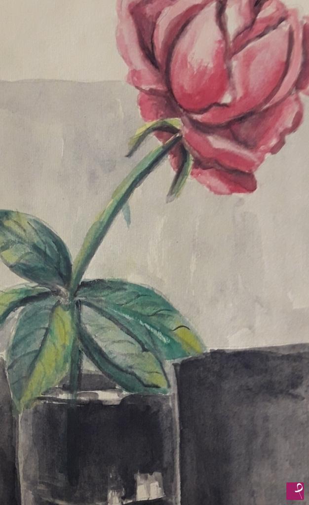 quadri in vendita online - La rosa sola