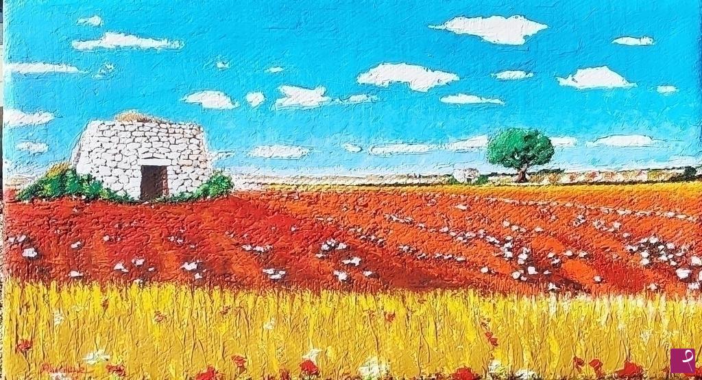 quadri in vendita online - La rossa terra del Salento.