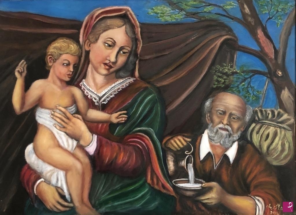 quadri in vendita online - La sacra famiglia