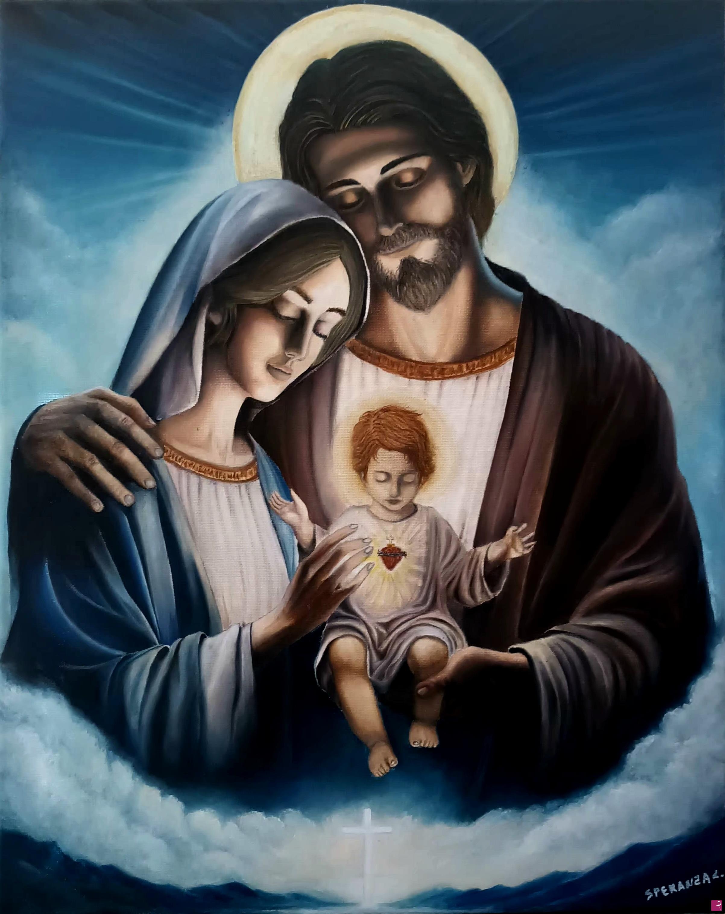 quadri in vendita online - La sacra famiglia 