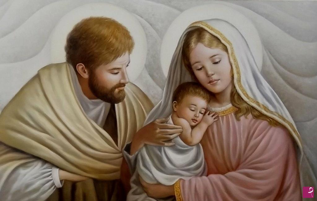 quadri in vendita online - La Sacra Famiglia (capezzale)