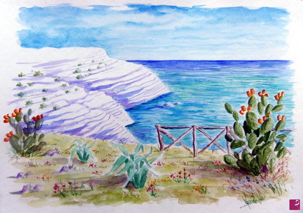 quadri in vendita online - La scala dei turchi - Realmonte