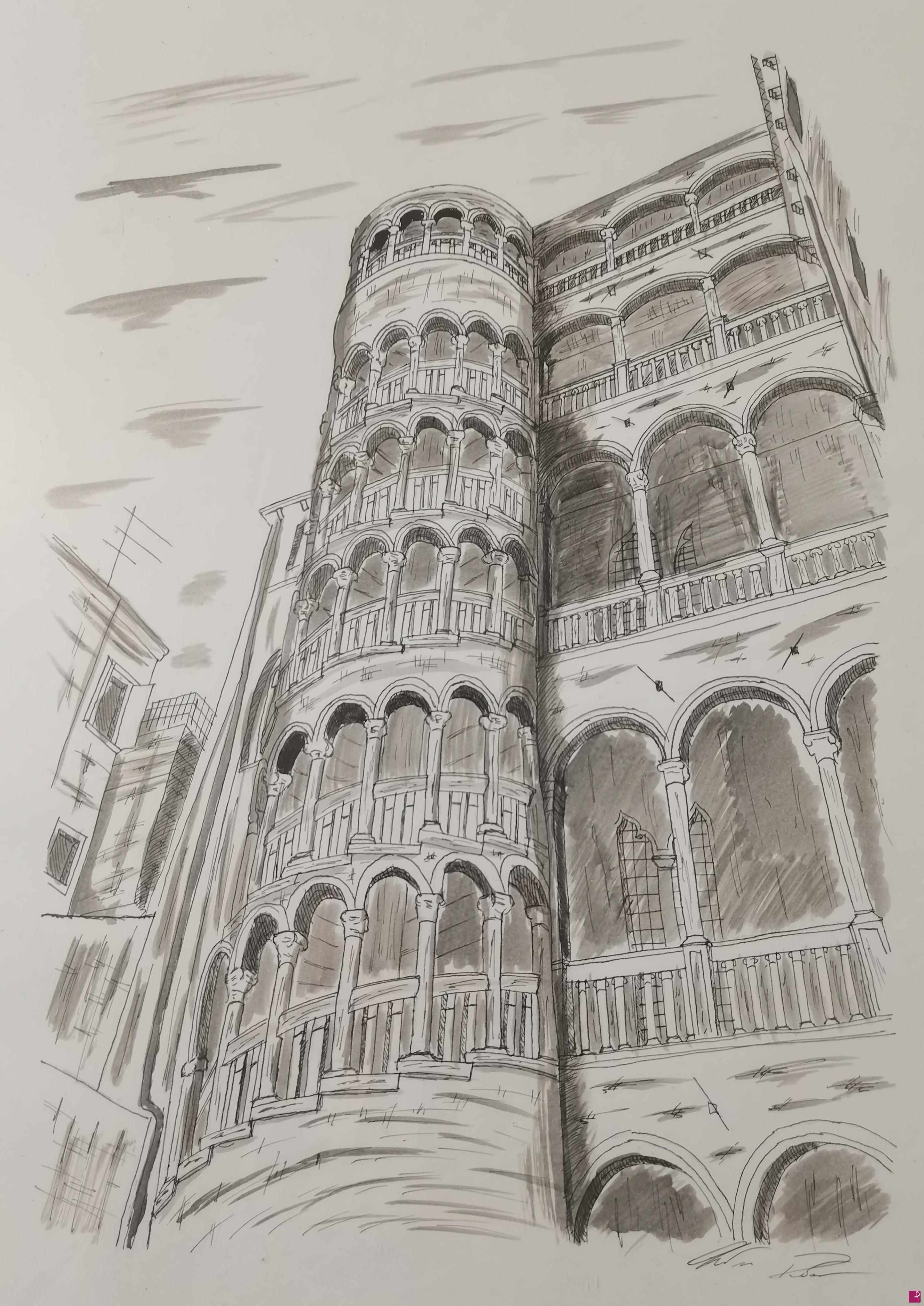 quadri in vendita online - La Scala del Bovolo