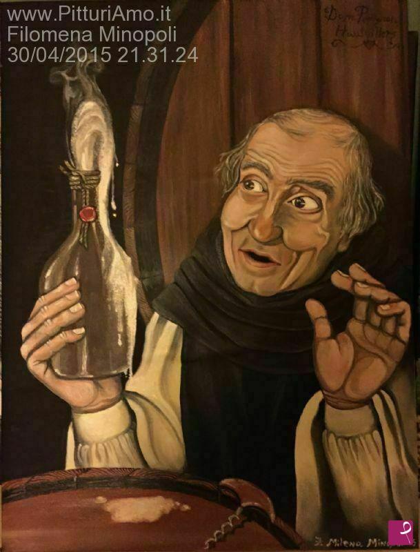 quadri in vendita online - La Scoperta di Dom Perignon