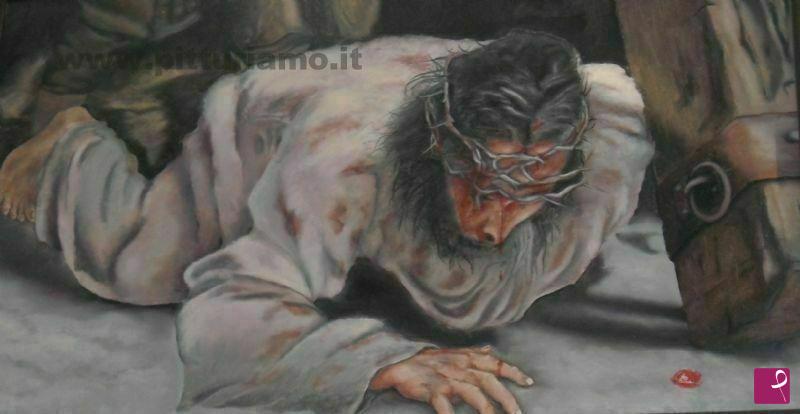 quadri in vendita online - La Seconda caduta di Cristo