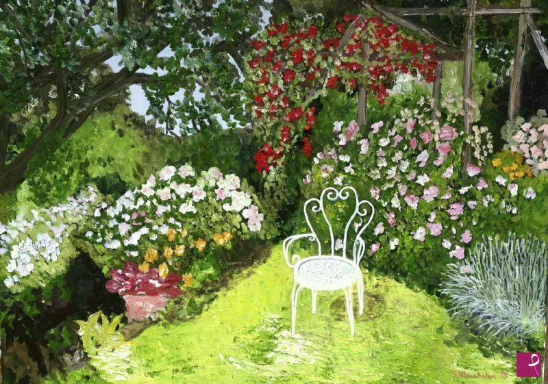 quadri in vendita online - La sedia bianca - la chaise blanche