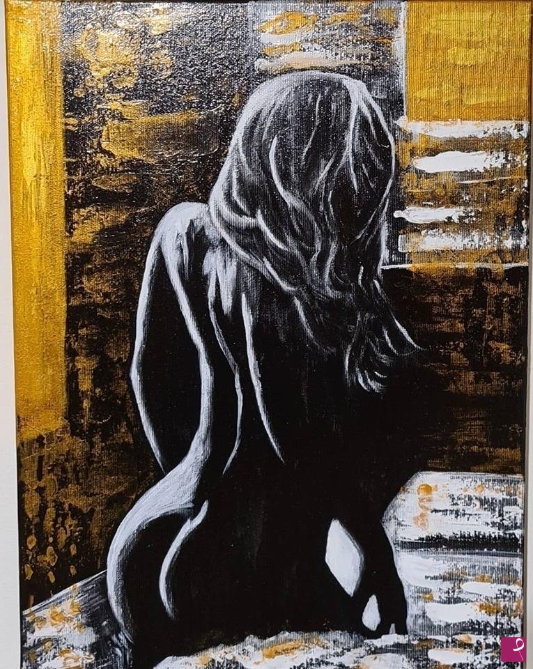 quadri in vendita online - La sensualità del chiaroscuro