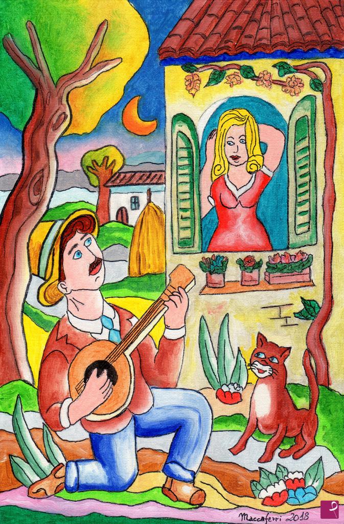 quadri in vendita online - La serenata