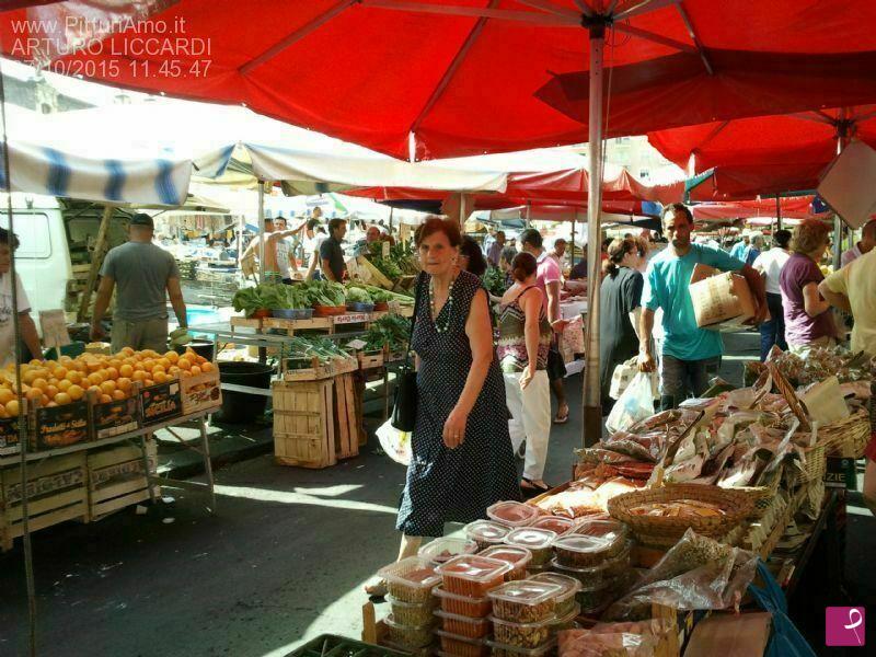 quadri in vendita online - la signora fa la spesa