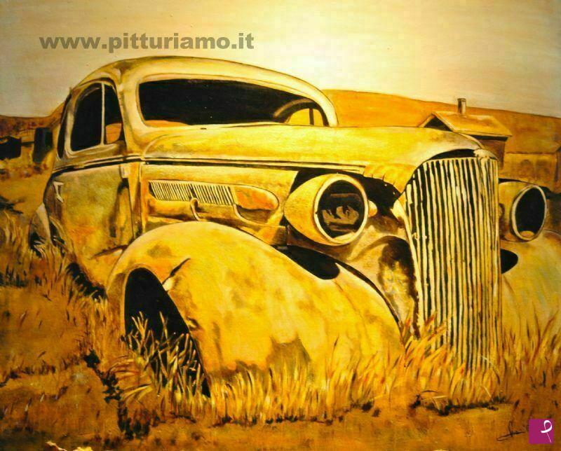 quadri in vendita online - La signora in giallo