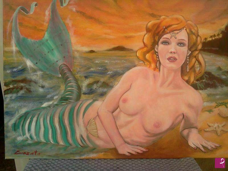 quadri in vendita online - la sirena incantata