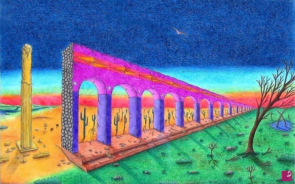 quadri in vendita online - La solitudine del poeta