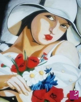 quadri in vendita online -  "La Sposa" di Tamara de Lempicka