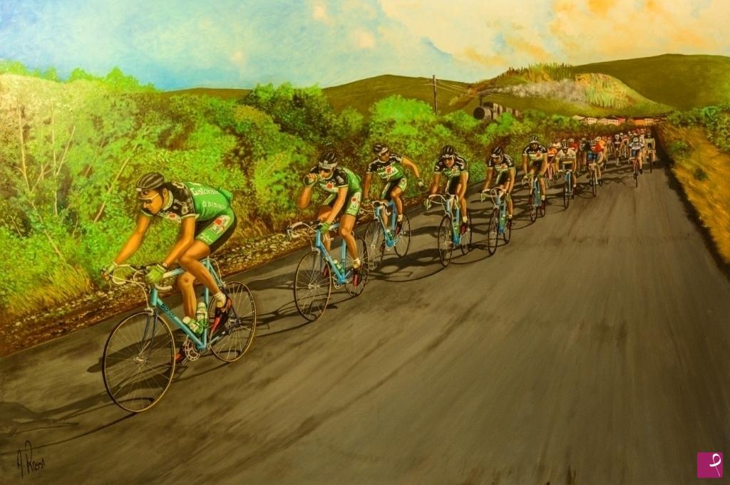 quadri in vendita online - LA SQUADRA   (2017)  TOUR DE FRANCE 1992