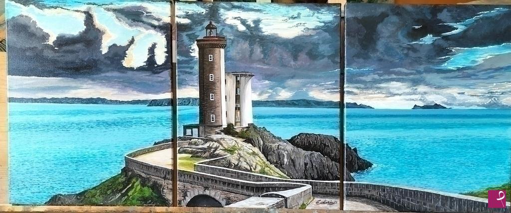 quadri in vendita online - LA STRADA CHE PORTA AL FARO