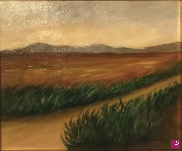 quadri in vendita online - La strada di campagna