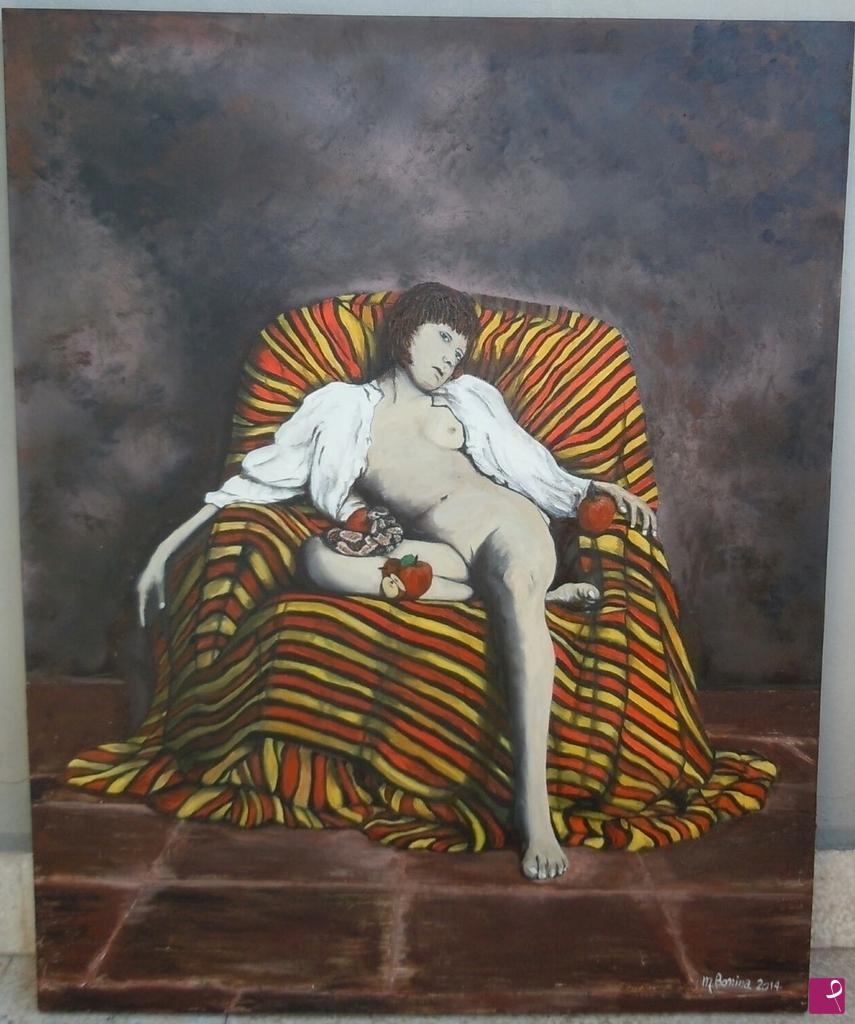 quadri in vendita online - La tentazione (Tributo a Jan Saudek)