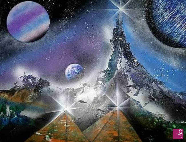 quadri in vendita online - La terra dallo spazio