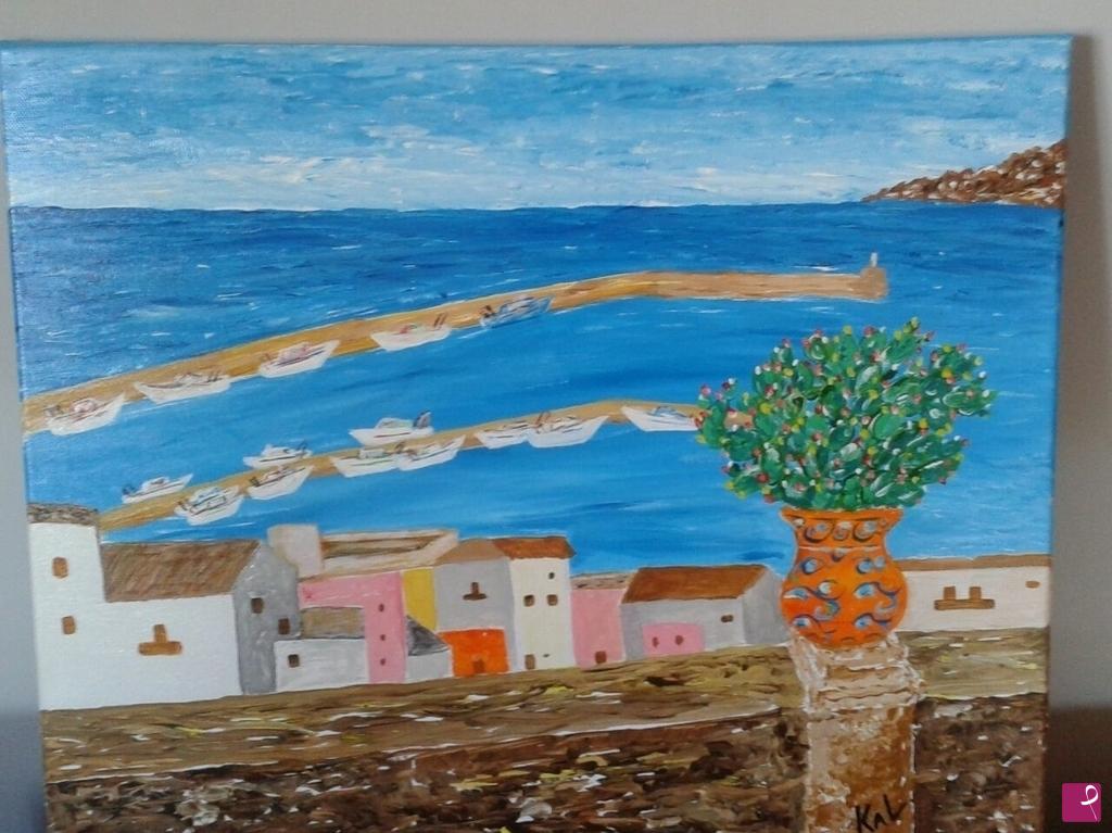 quadri in vendita online - La terrazza