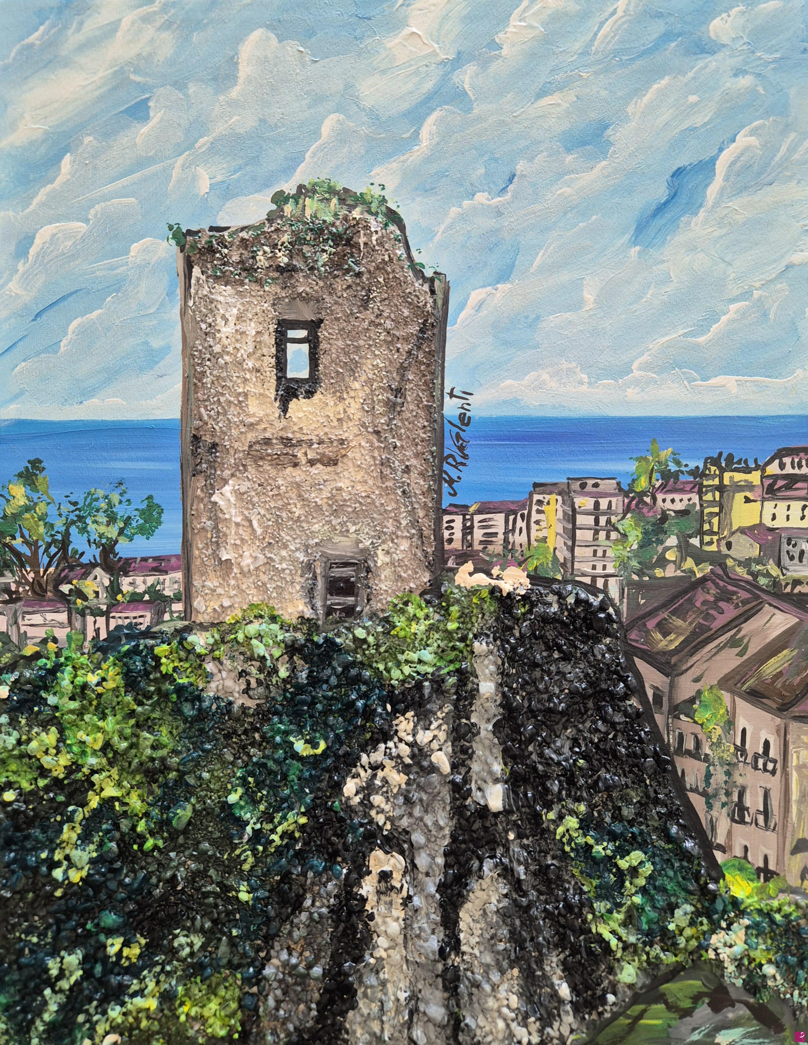 quadri in vendita online - La Torre del castello di Paola (Cosenza)