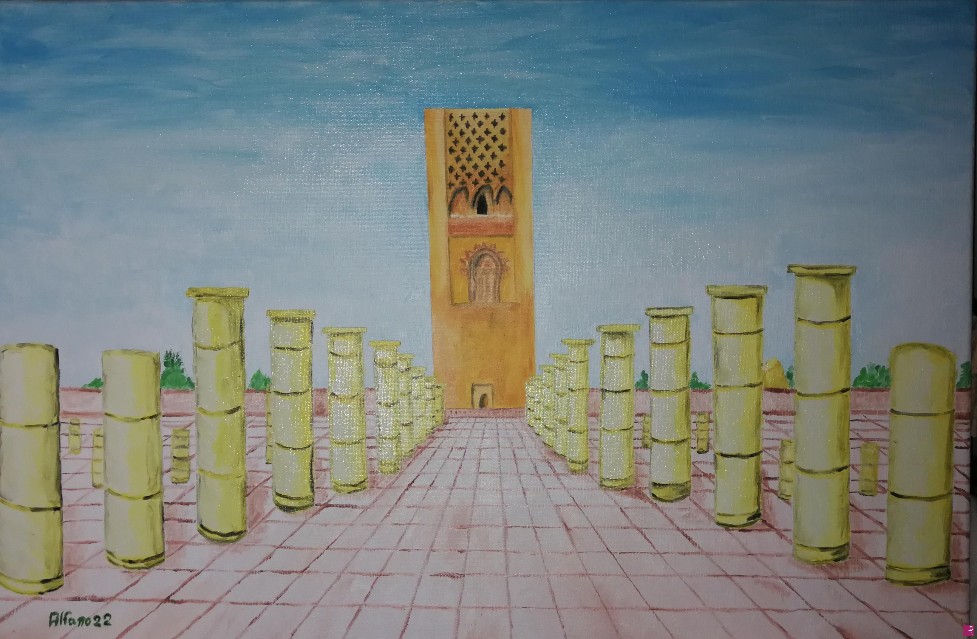 quadri in vendita online - La torre di Hassan
