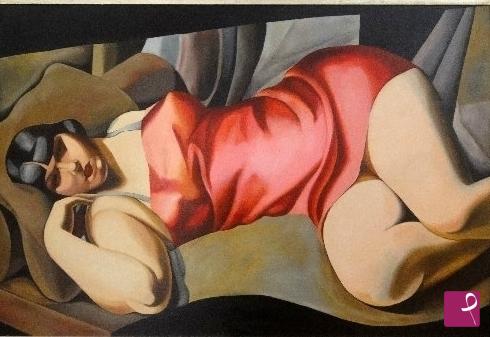 quadri in vendita online - La tunica rosa
