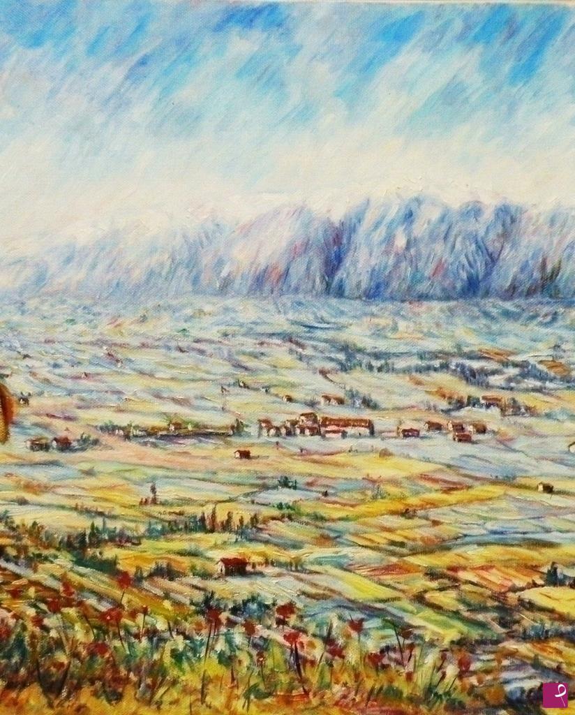 quadri in vendita online - LA VAL DI SANGRO DA PAGLIETA 