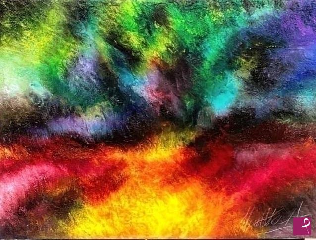 quadri in vendita online - La valle dei colori