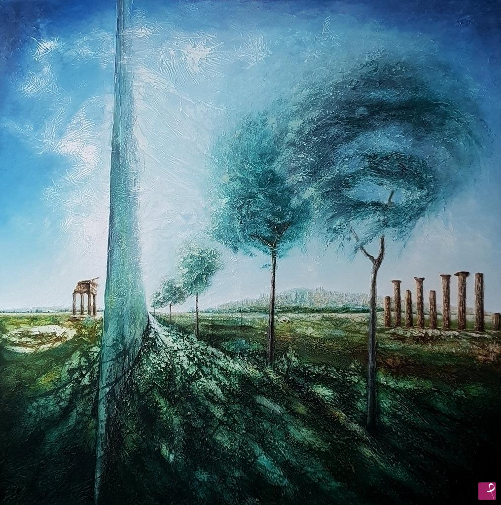 quadri in vendita online - "La Valle dei Templi n.3"