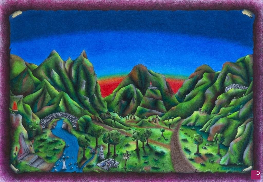 quadri in vendita online - La valle del Ver Sacrum