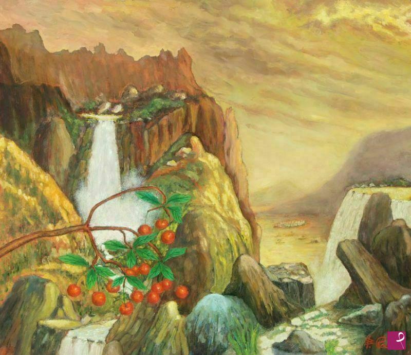 quadri in vendita online - La valle delle 3 cascate
